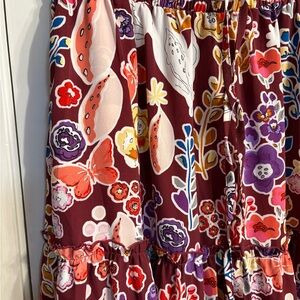 Floral Patterned Skirt with Vibrant Colors